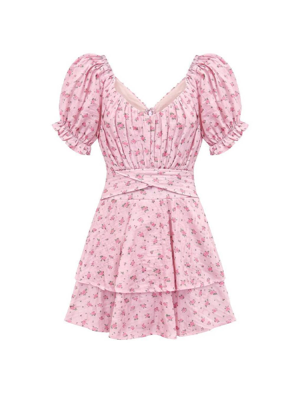 NEW KATIE J NYC girl's delilah dress in blush rose ditsy